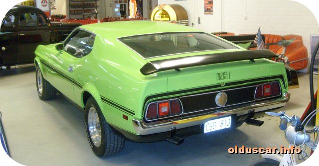1971 Ford Mustang Mach 1 Fastback Coupe back